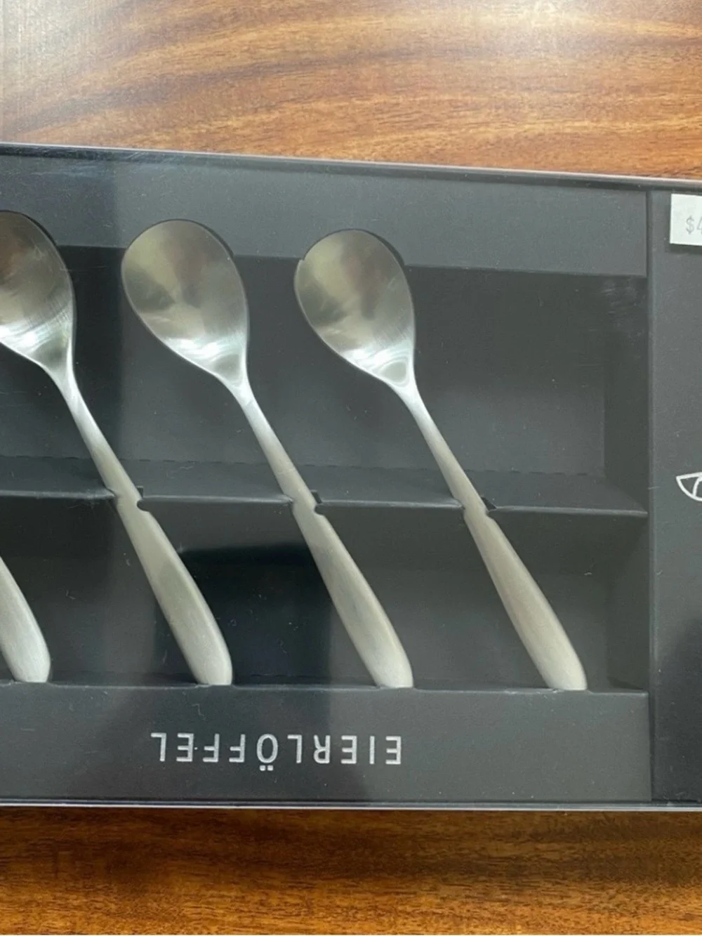 Vintage Auerhahn Das Bestecki Silver 6 Small Spoons Germany Modern Contemporary